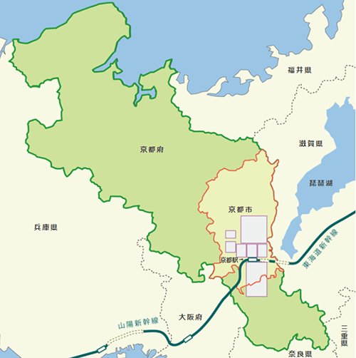 京都府の全体図