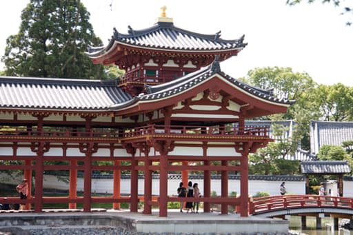 京都　平等院の鳳凰堂の北翼