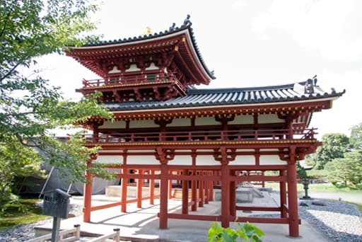 京都　平等院鳳凰堂の南翼