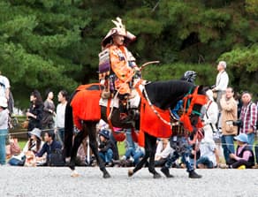 京都三大祭のひとつ時代祭・楠公上洛列 楠正成