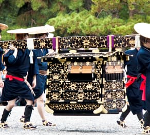 京都三大祭のひとつ時代祭・徳川城使上洛列　駕籠