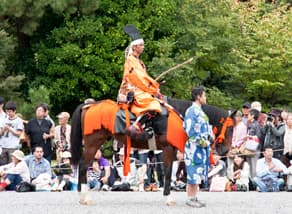 京都三大祭のひとつ時代祭・室町幕府執政列 足利将軍