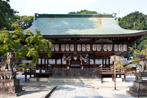 京都　今宮神社の舞殿