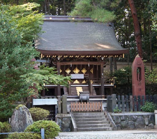 京都　今宮神社境内の織姫社