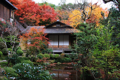 京都　寂光院の茶室・孤雲