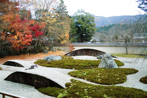 京都岩倉　実相院の石庭