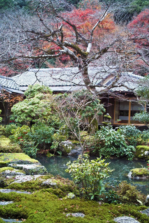 京都岩倉　実相院の山水庭園