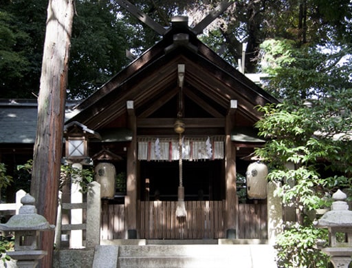 京都　木島神社の本殿拝所