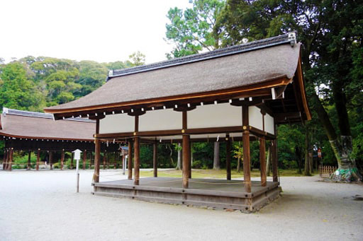京都　上賀茂神社の楽屋
