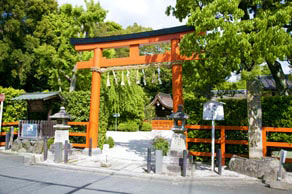上賀茂神社の境外摂社　久我神社の鳥居
