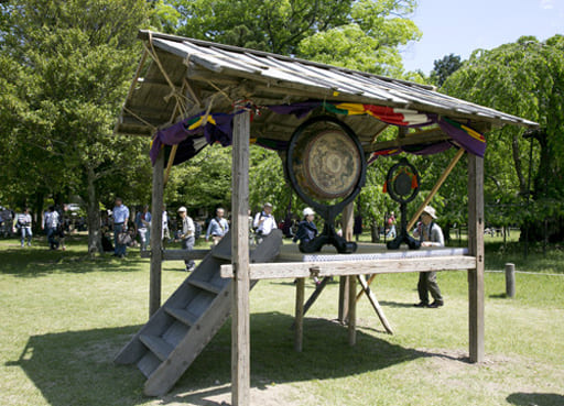 上賀茂神社の葵祭の神事・競馬（くらべうま）で使われる太鼓