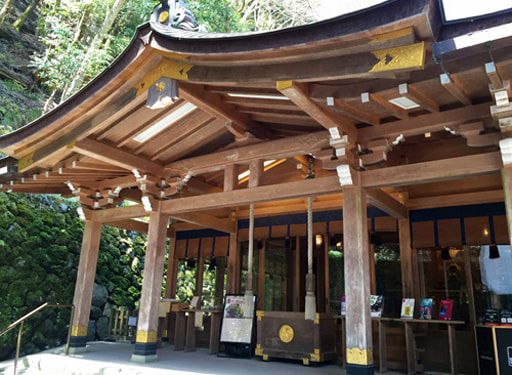京都　貴船神社の本殿拝所
