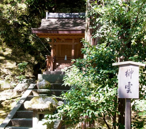 京都　金閣寺境内の榊雲（しんうん）
