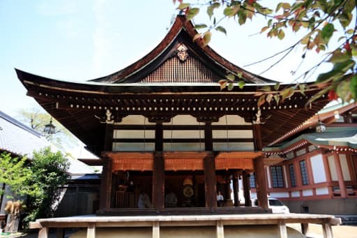 京都　北野天満宮の神楽殿