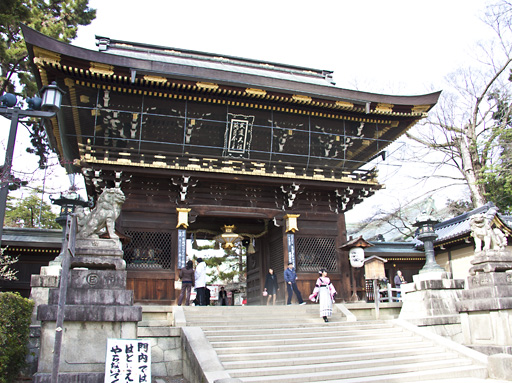 京都　北野天満宮の楼門