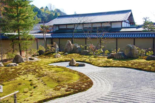 京都　高台寺の方丈前庭の石組み