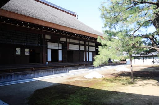 京都　妙心寺の大方丈　庭から