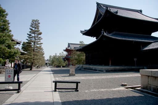 京都　妙心寺の広大な境内