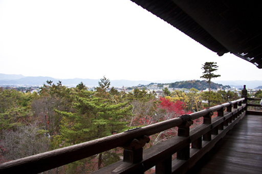 京都　南禅寺の三門楼上からの眺め