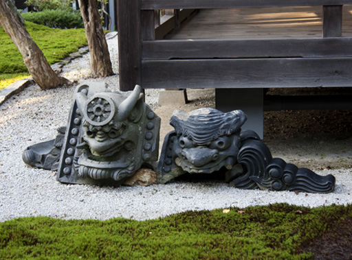 京都　南禅寺に置かれていた鬼瓦