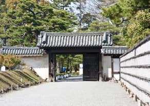 京都　二条城の鳴子門