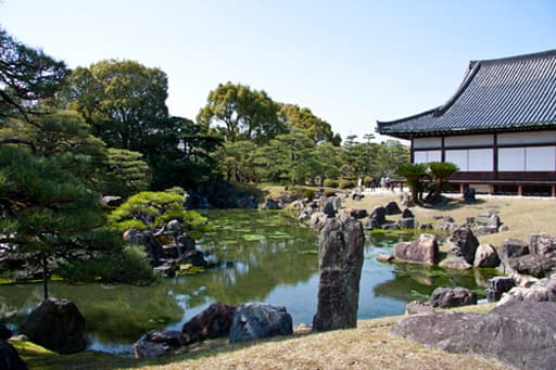 京都　二条城、二の丸庭園と黒書院