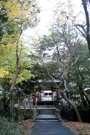 京都　曼殊院にほど近い鷺森神社（さぎのもりじんじゃ）の裏参道
