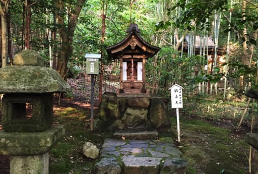 京都　赤山禅院境内の夫婦和合の神・歓喜天