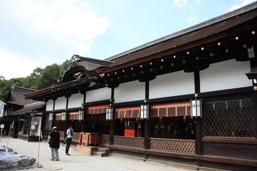 下鴨神社の本殿拝所