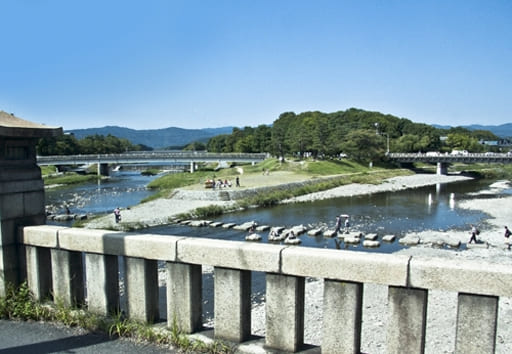 賀茂川と高野川の合流点