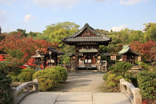 京都　神泉苑の善女龍王社拝殿