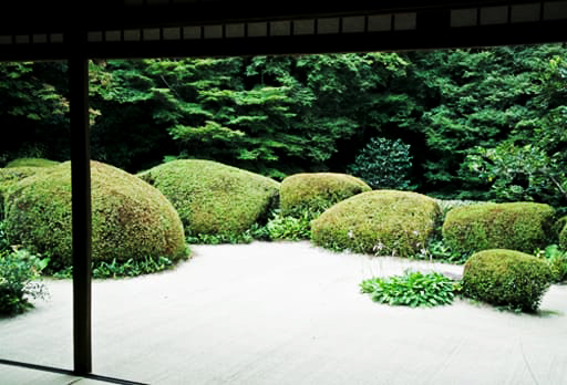 京都　詩仙堂書院前の庭