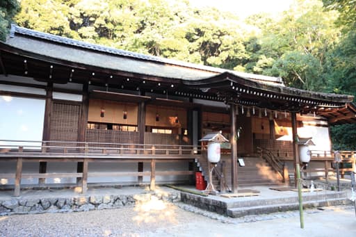 京都　宇治上神社の拝殿