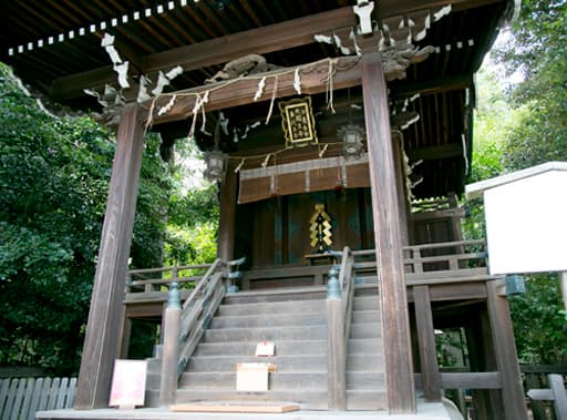 京都　八坂神社境内の大国主神社の本殿