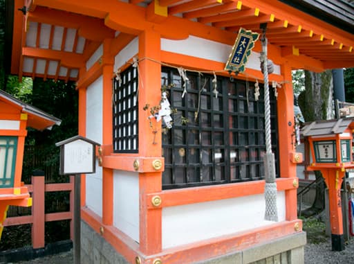 京都　八坂神社境内の大年神社