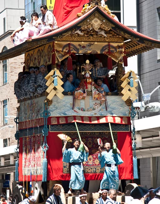 八坂神社の祭礼・祇園祭の放下鉾（ほうかほこ）